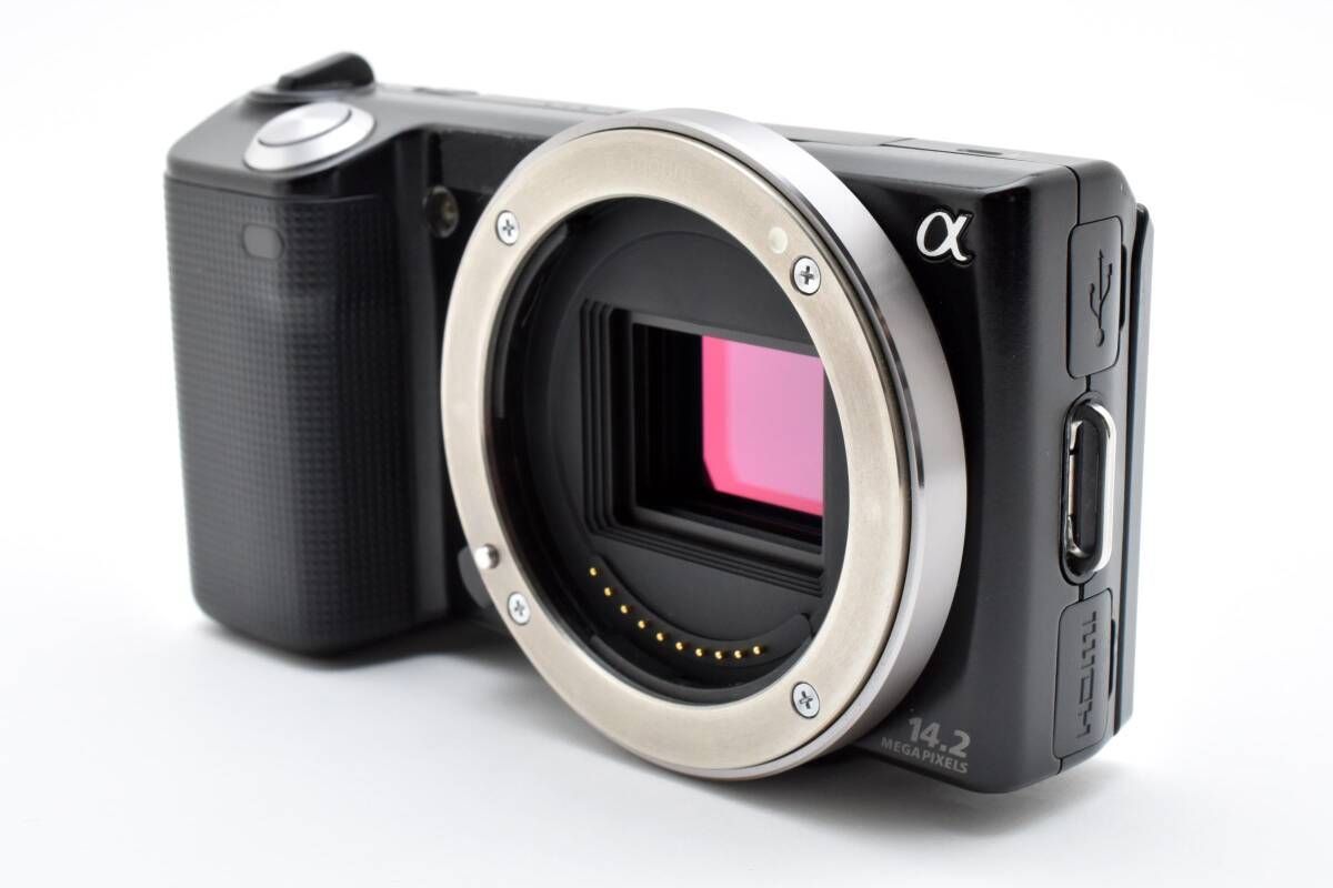 ☆良品☆ ソニー SONY NEX-5 ボディ ブラック HVL-F7S