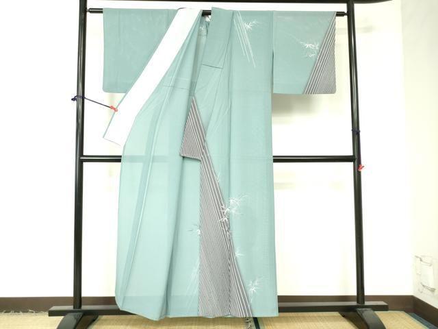 平和屋着物＊夏物 訪問着 絽 流水枝葉文 正絹 逸品 AAAX1612sx