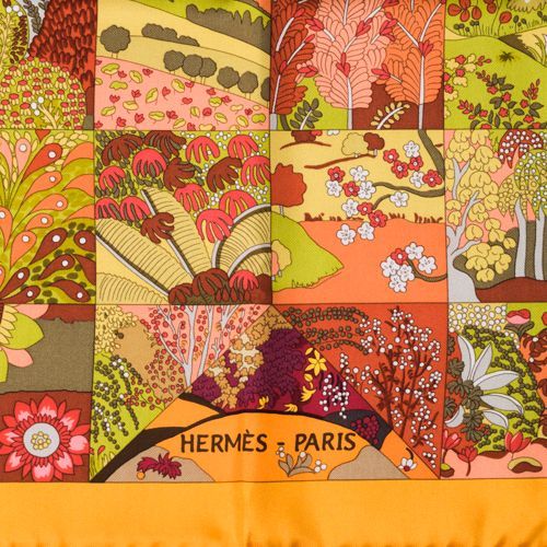 エルメス HERMES スカーフ カレ90 シルク Tout en Quilt すべては