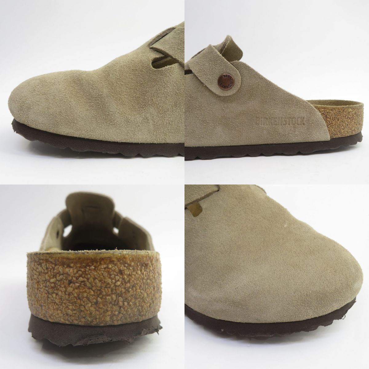 BIRKENSTOCK Boston 41 ビルケンシュトック ボストン中古美品 BIRKENSTOCK ビルケンシュトック Boston BS Taupe ボストン
