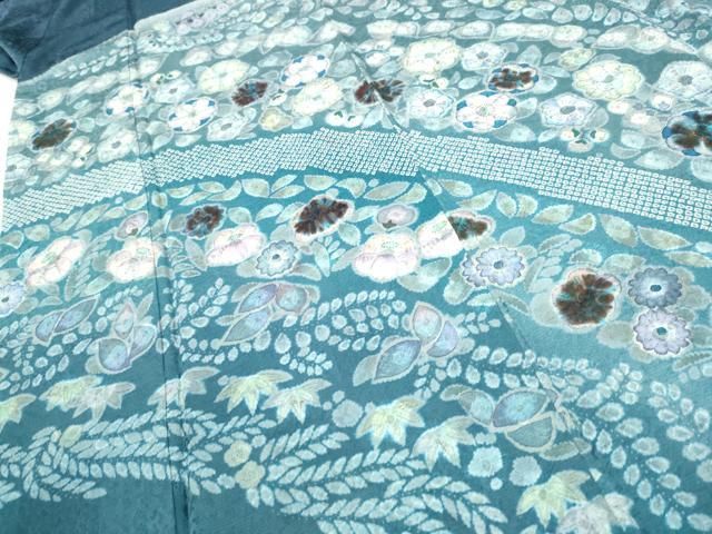 平和屋着物○訪問着 絞り 辻が花 正絹 逸品 CAAX1353hy 平和屋着物○訪問