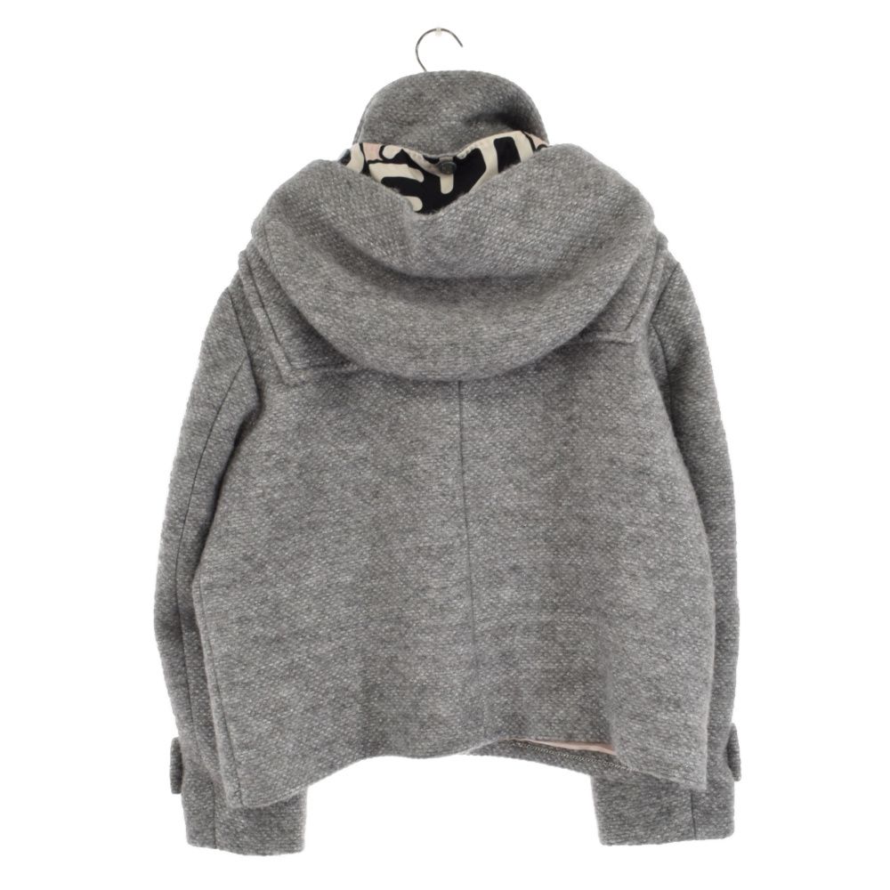 CHANEL (シャネル) アルパカ混 ダッフルコート アウター グレー