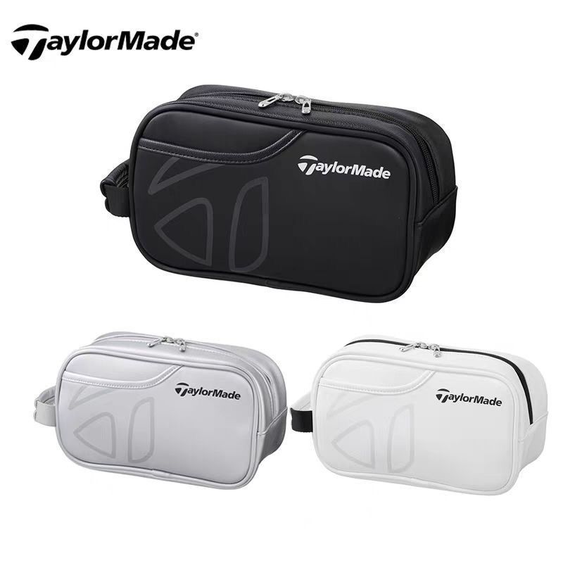 Taylormade テーラーメイド ゴルフ用品バッグ/クラッチバッグ/収納バッグ 防水 耐摩耗性 美品 ブラック/ホワイト（01112004）