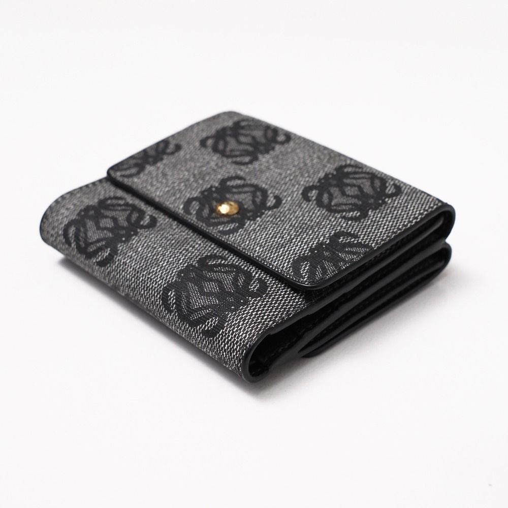 □未使用品□LOEWE ロエベ 三つ折り財布 アナグラム 総柄 20250623  