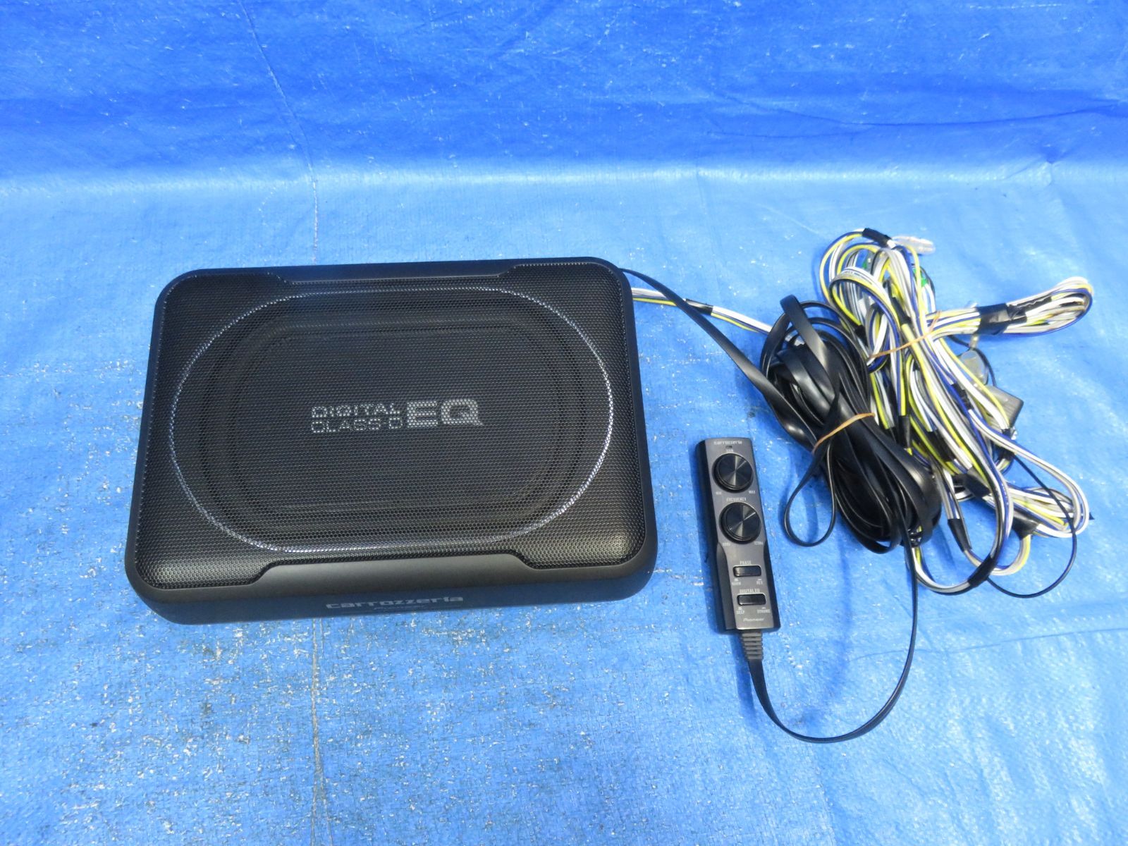 LA7145 保証付 カロッツェリア パワードサブウーファー carrozzeria TS-WX130DA MAX160W ウーハー 配線 リモコン付