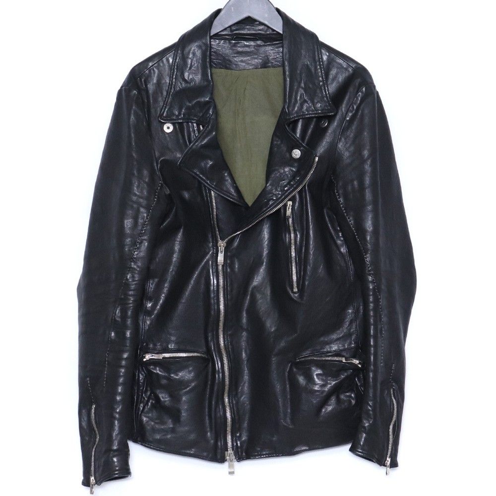 インカネーション　ダブルジップライダースジャケット　Mサイズ incarnation (インカネーション) カーフレザー ダブルジップ