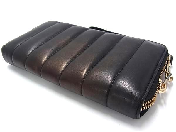 □美品□ COACH コーチ C4454 レザー キルティング ラウンド