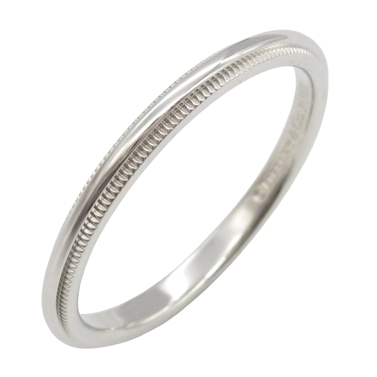 ティファニー TIFFANY＆CO リング 指輪 ミルグレイン リング 17.5 Pt950プラチナ ミルグレイン リング ユニセックス Used A