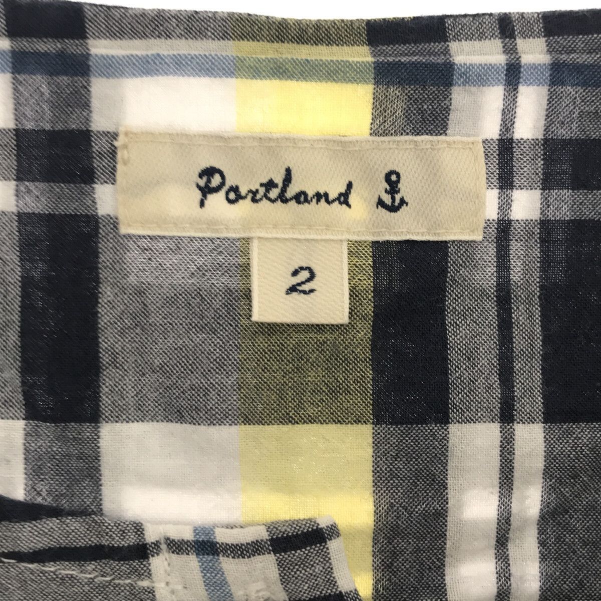 ☆美品☆ PORTLAND ポートランド トップス シャツ 七分袖 チェック