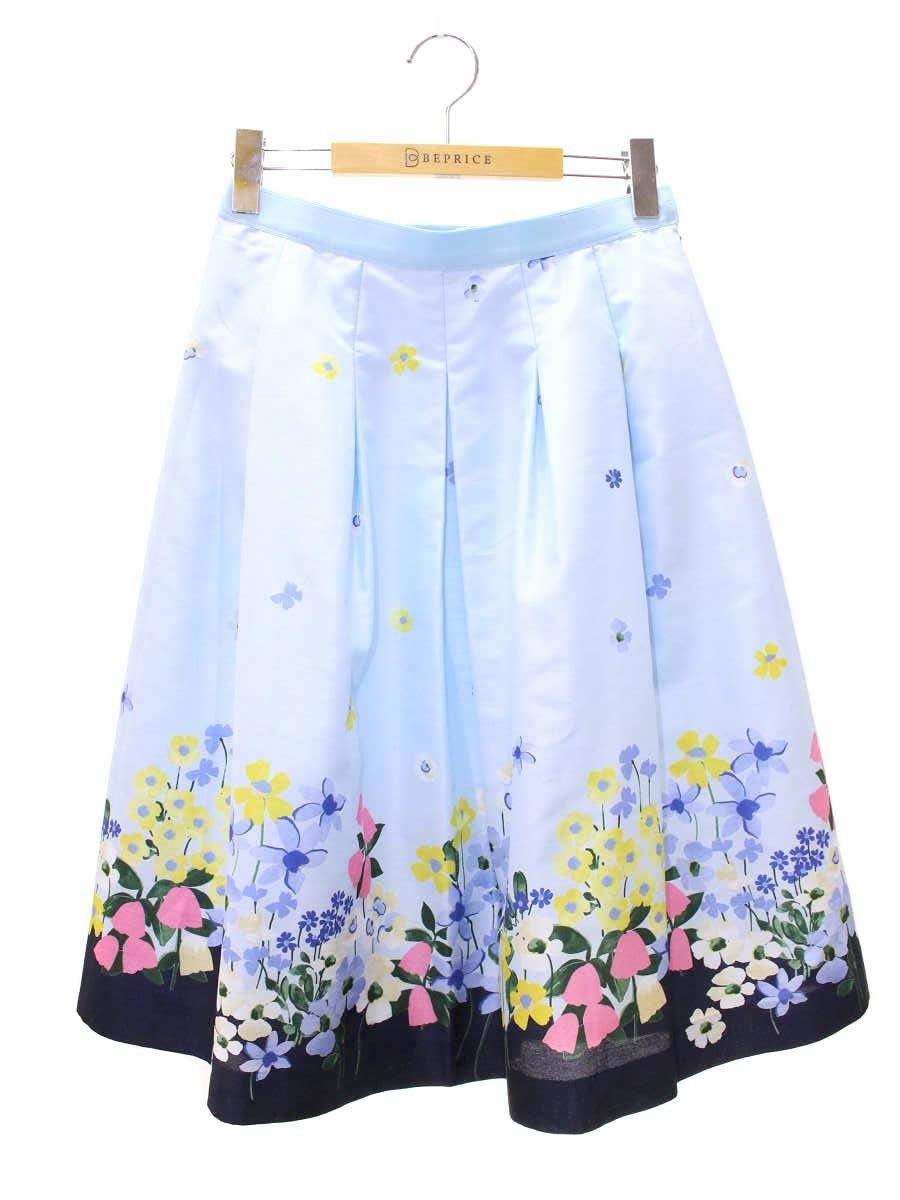 エムズグレイシー　2023年カタログ掲載柄　フラワープリント　スカート　38 モチーフ柄スカート 38 エムズグレイシー 2023年カタログ掲載柄