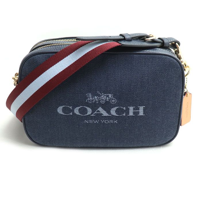 COACH コーチ ジェス クロスボディ ショルダーバッグ ネイビー C8585