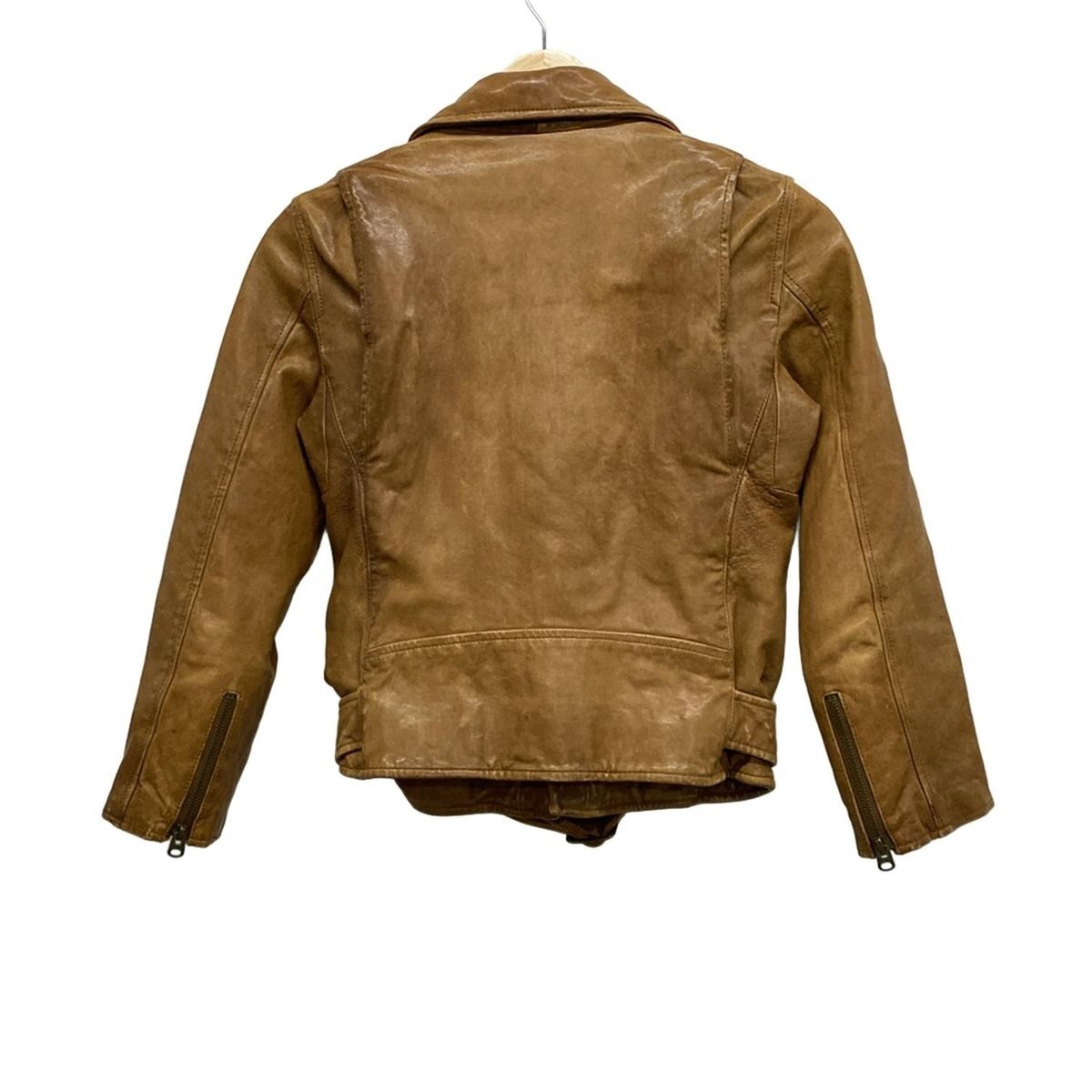 beautifulpeople ビューティフルピープル ライダースジャケット サイズ140 レディース - ブラウン 長袖 レザー ダブル 春 秋