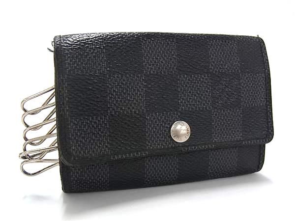 【極美品】ルイヴィトン＊ダミエグラフィット6連キーケース N62662 LOUIS VUITTON ルイヴィトン N62662 ダミエグラフィット