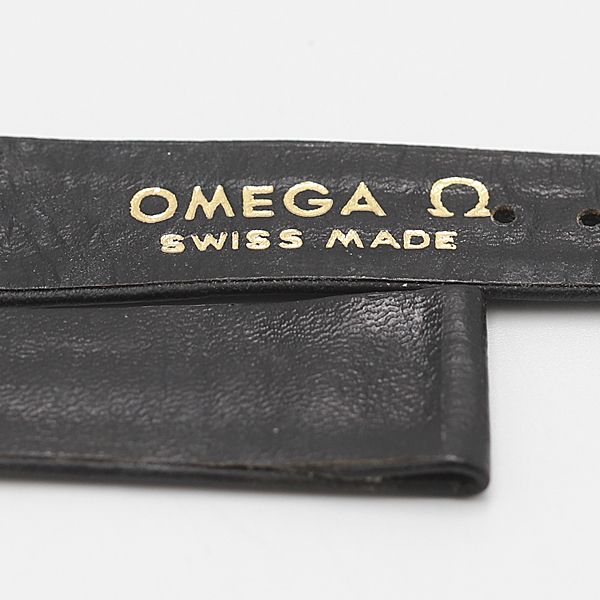 OMEGA純正　オメガ レザーベルト　ブラック 18mm ブラックアリゲーター レザーストラップ 20-18mm | 9800.02.45