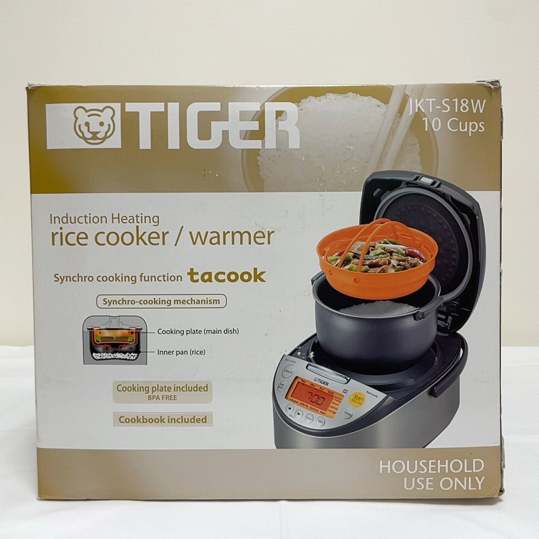 【海外向け】TIGER IH炊飯器 JKT-S18W 1.8L 220Ｖ 日本製