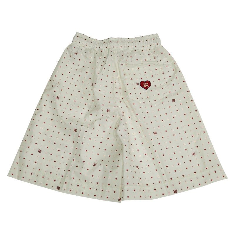 最終値下げFENDI プリーツショートパンツ ホワイト dazzlin レースプリーツショートパンツ オフホワイト -靴