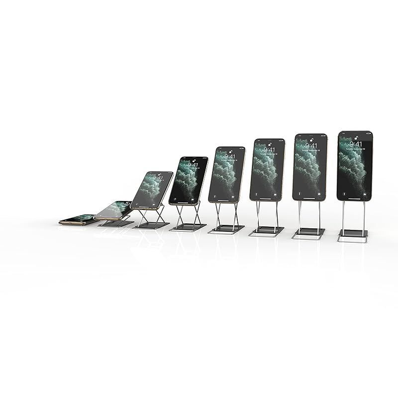 人間工学に基づくスマートフォン|タブレット用スタンド ブラック