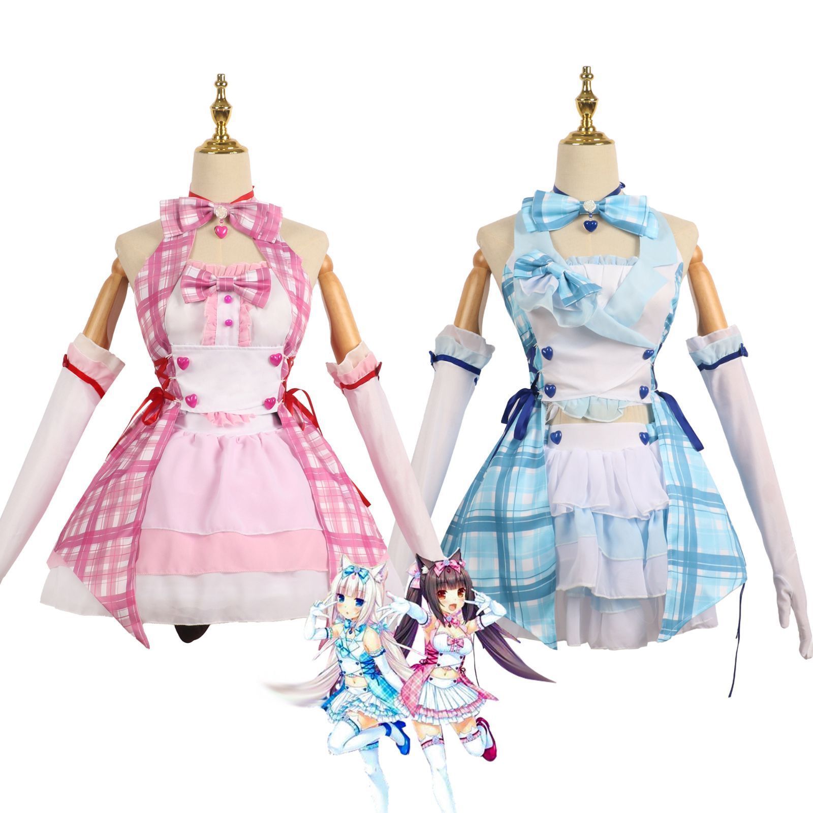 ネコぱら NEKOPARAねこみみパラダイス ショコラ バニラ コスプレ衣装Cosplay 和服 演出服 変装 仮装 日常服 アニメ 祭り 学園祭 文化祭 漫遊展 ハロウィン クリスマス コスチューム