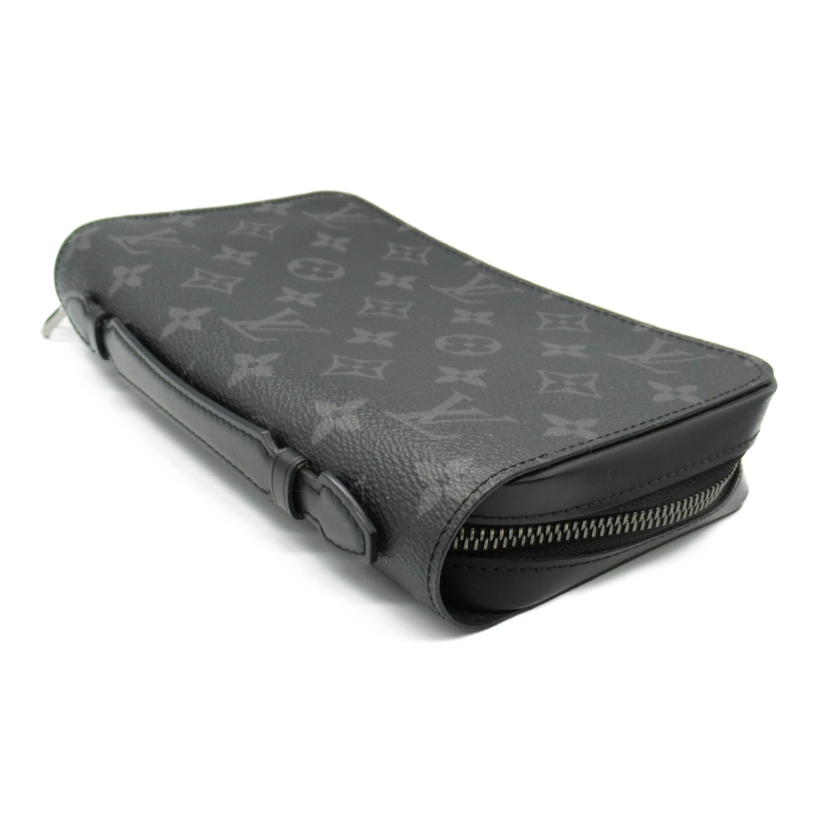 ルイ・ヴィトン LOUIS VUITTON ジッピーXL ラウンド長財布 財布 レザー PVCコーティングキャンバス モノグラム・エクリプス メンズ ブラック系 M61698 【中古】 ルイ・ヴィトン LOUIS VUITTON ラウンド長財布 ジッピーXL ラウンド長