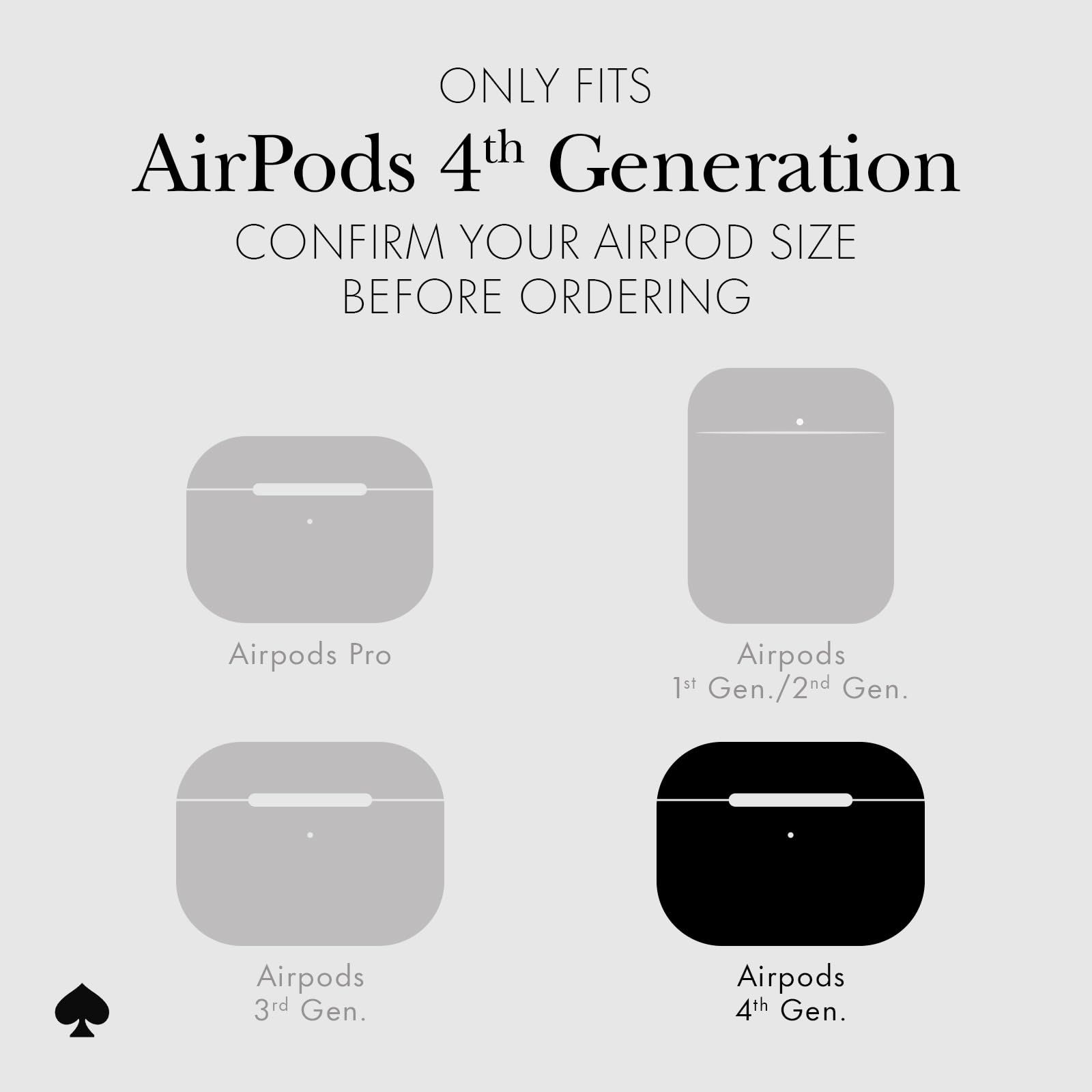 オーディオ機器 ケイト・スペード ニューヨーク AirPods 4 保護ケース