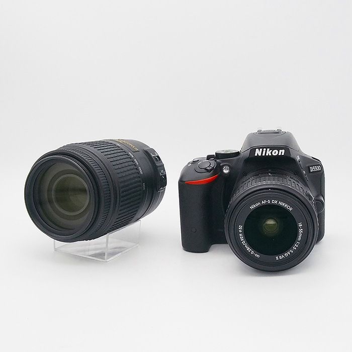 Nikon - 【中古】(ニコン) Nikon D5500 ダブルズームキツト ブラツク 中古】(ニコン) Nikon D5500 ダブルズームキツト ブラツク