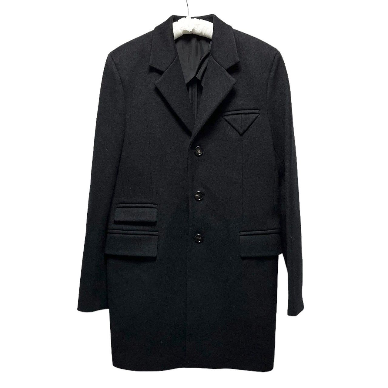 た*き様 Bottega Veneta ブラック チェスターコート BOTTEGA VENETA by Daniel Lee ボッテガヴェネタ ダニエルリー