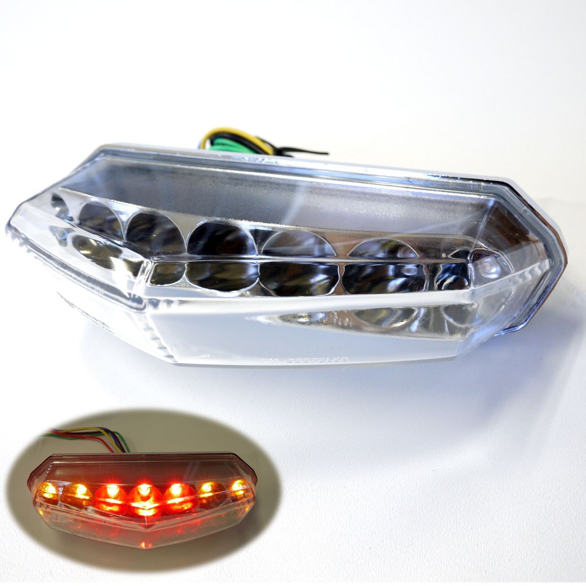 アローテールレンズ LEDウインカー付きアローテール クリアレンズ - メルカリ