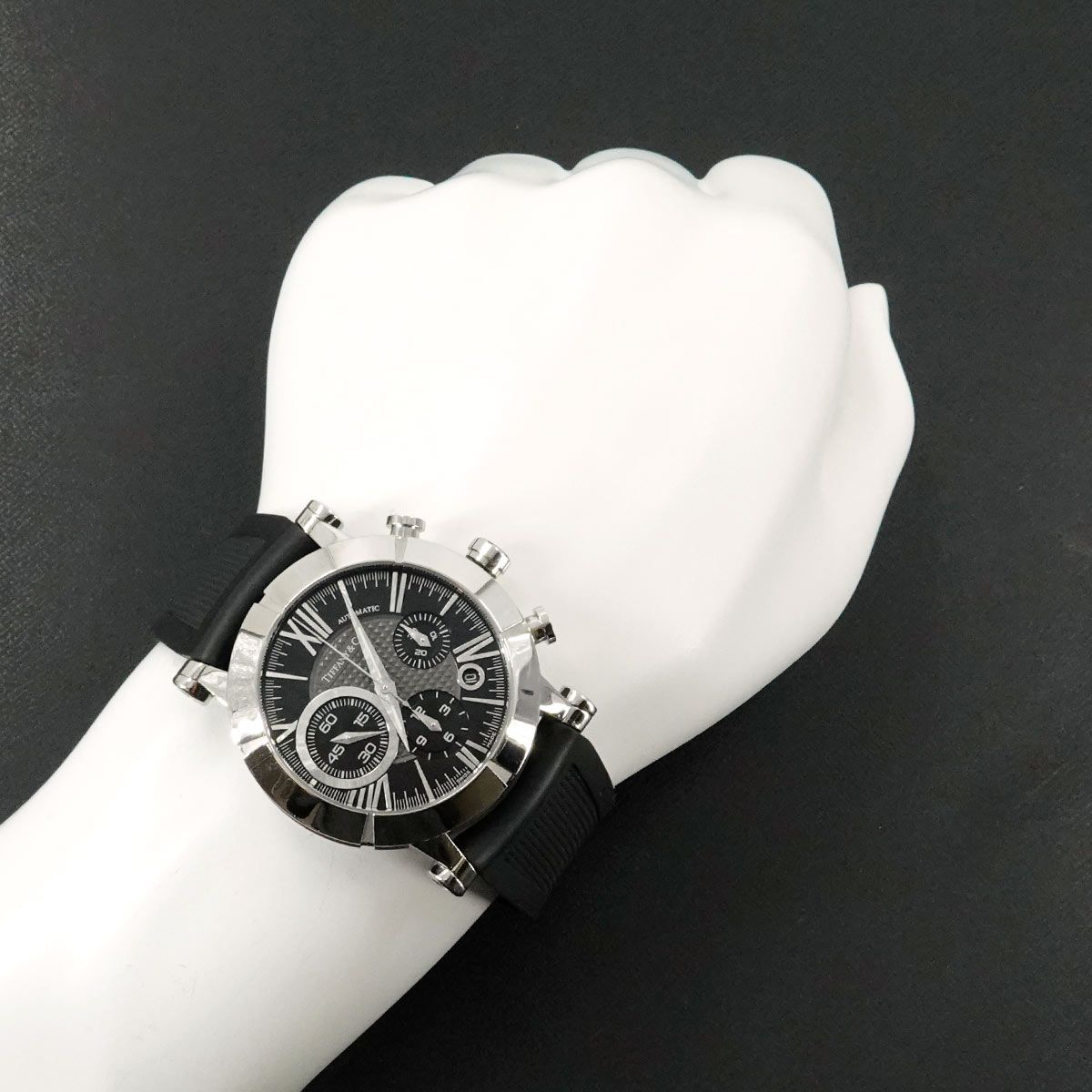 ティファニー アトラス ジェント Z1000 自動巻き ブラック メンズ