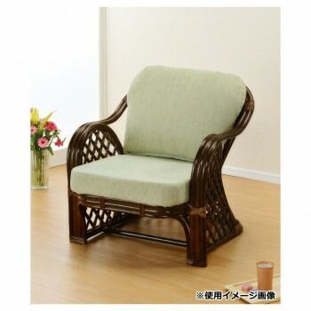  Romantic Rattan 籐アームチェアー Y 153 B その他 キッチン消耗品
