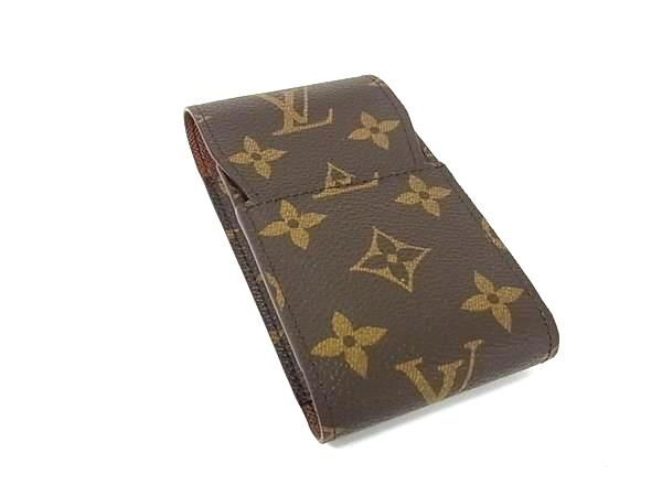 LOUIS VUITTON ルイヴィトン M63024 モノグラム エテュイ シガレットケース 煙草ケース メンズ ブラウン系 FH6256
