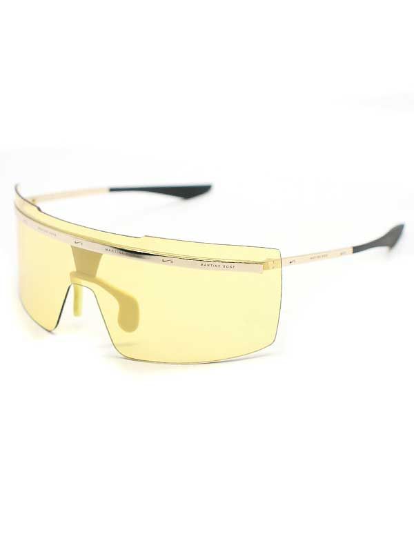Nike x Martine Rose Echo Shield Glasses in Yellow/Gold