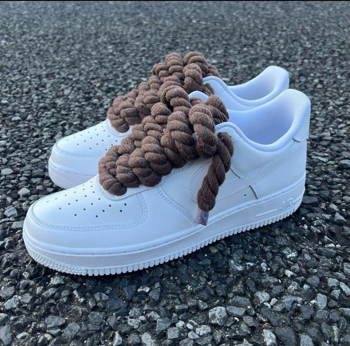 Nike Air Force 1 Low '07 White ロープカスタム NIKE AIR FORCE1 ロープカスタムスニーカー - メルカリ
