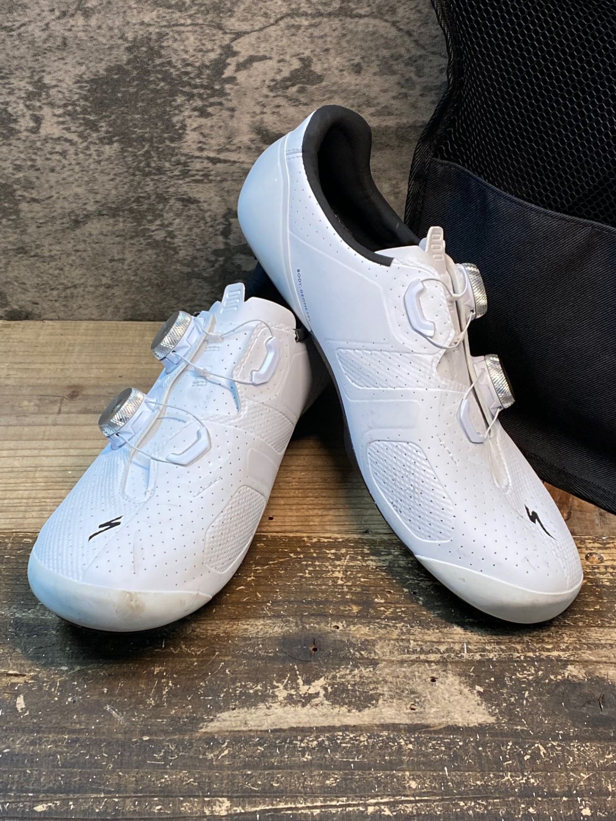IY556 スペシャライズド SPECIALIZED エスワークス S-WORKS TORCH ビンディングシューズ 白 EU40