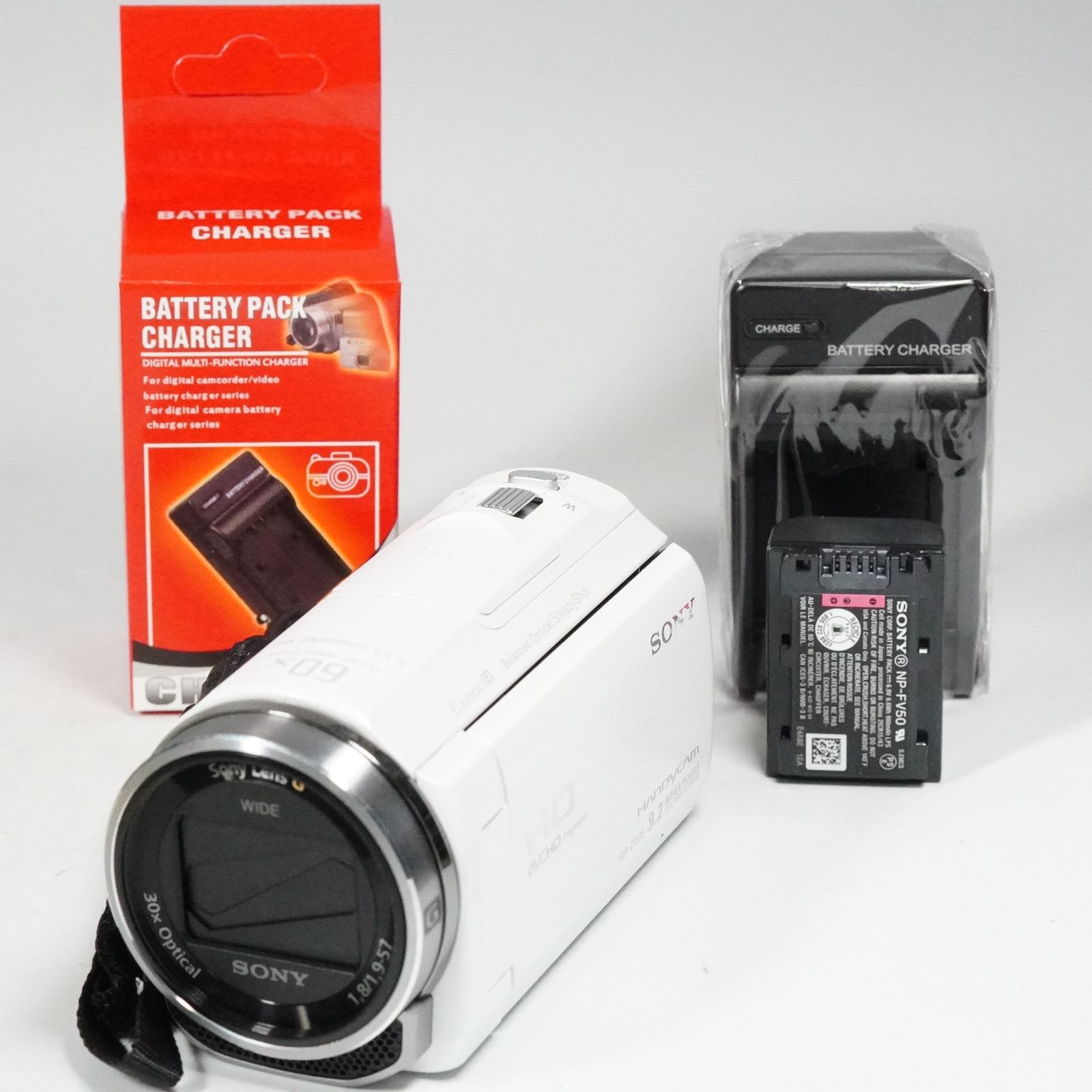 SONY HDR-CX535　動作ＯＫ SONY ソニー HDR-CX535 ホワイト 動作OK 返金保証 /2029 - メルカリ