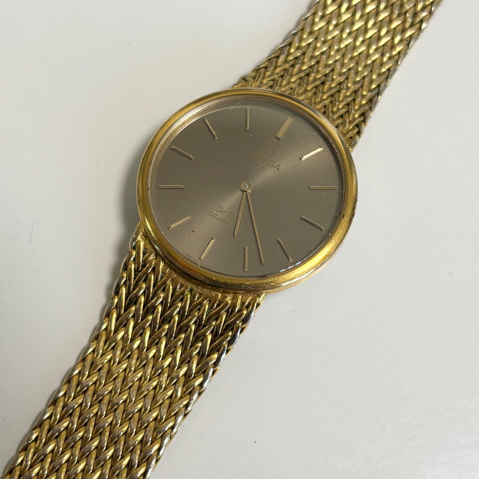 送料無料】OMEGA/オメガ/Deville/デビル/クォーツ腕時計/1365/プッシュ