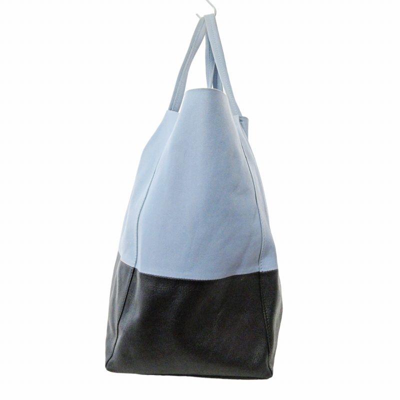 CELINE ホリゾンタルカバ　バイカラー ブルー×ブラック セリーヌ CELINE ホリゾンタルカバ トートバッグ ショルダーバッグ