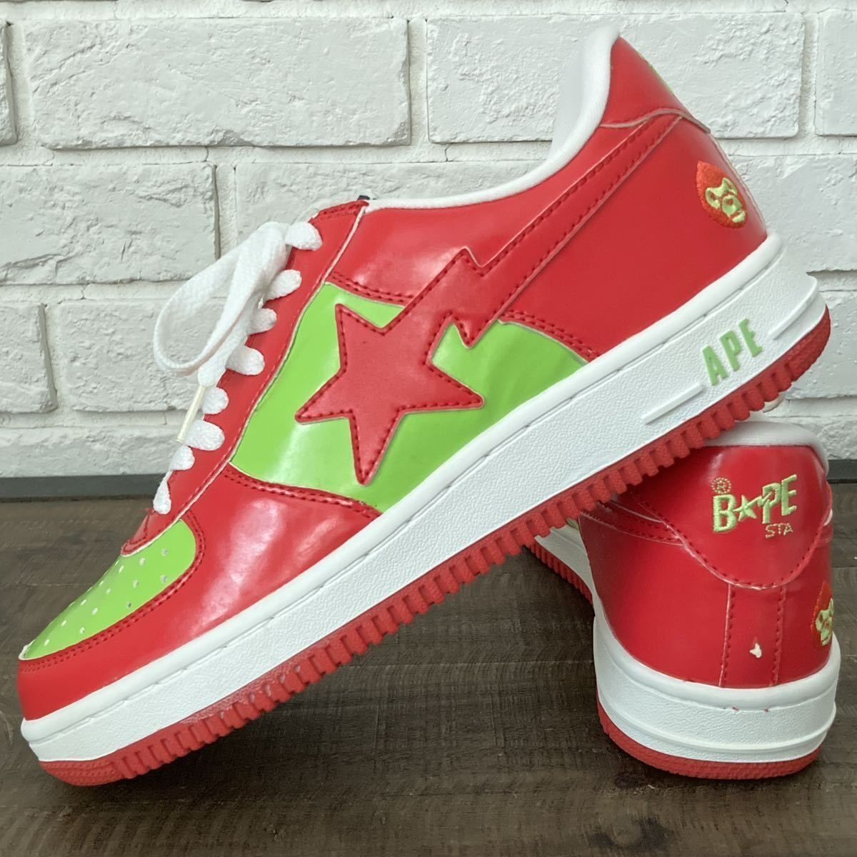 ☆未使用品☆ BAPESTA エナメル スニーカー 26.5cm マイロ milo a bathing ape BAPE STA shoes  sneakers エイプ ベイプ ベイプスタ - メルカリ