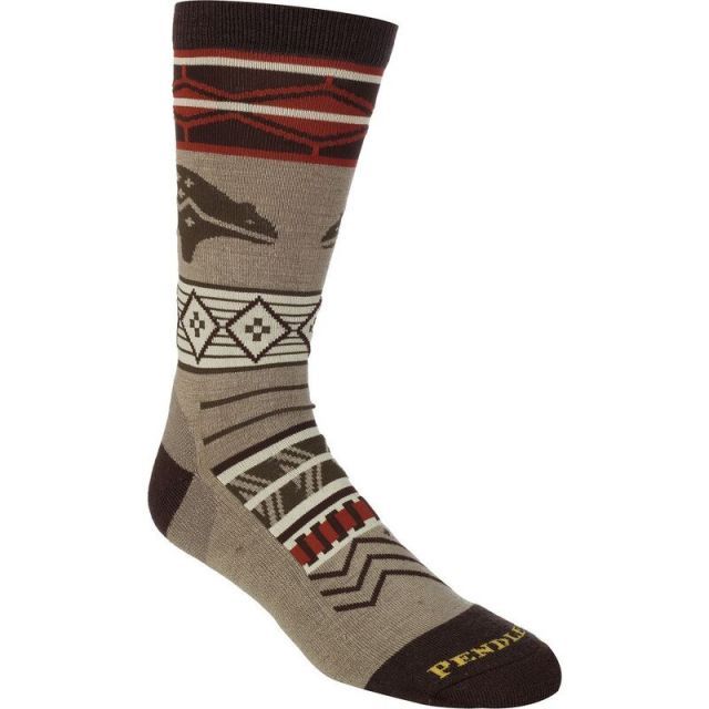 送料無料 ペンドルトン メンズ 靴下 アンダーウェア Camp Sock Wild Wonderland|Brown