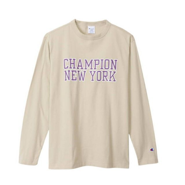 HANES ヘインズ LONG SLEEVE T-SH ナチュラル Lサイズ C3-X410 815 | スポーツ スポーツウエア ウエア 服 衣類 トップス 長袖 ロングスリーブ Tシャツ ロンT 綿 コットン 素材 天竺素材 肌触り おしゃれ 