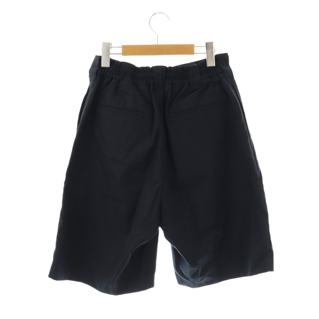 エブリワン everyone TWO TUCK COTTON WIDE SHORT PANTS ショートパンツ ハーフパンツ S 紺 EV25-PT29 CX OS