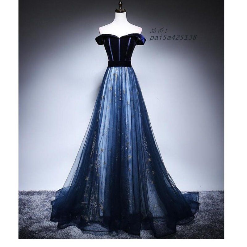 ロングドレス オフショルダー カラードレス パーティードレス 10代 20代 ワンピース ウエディングドレス 成人式 お呼ばれ 二次会披露宴 謝恩会 30代40代 pai5a425138 NICORILABO_COM