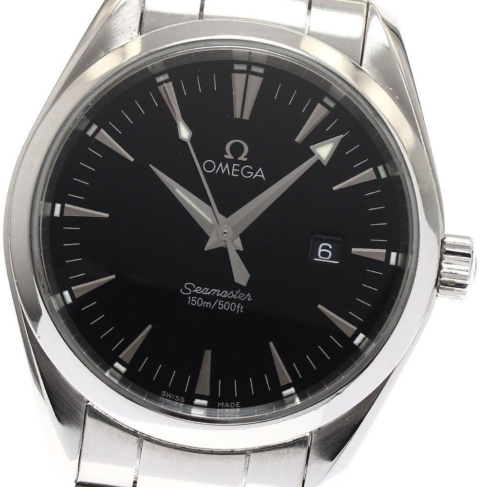 オメガ OMEGA 2517.50 シーマスター アクアテラ デイト クォーツ メンズ保証書付き_892537
