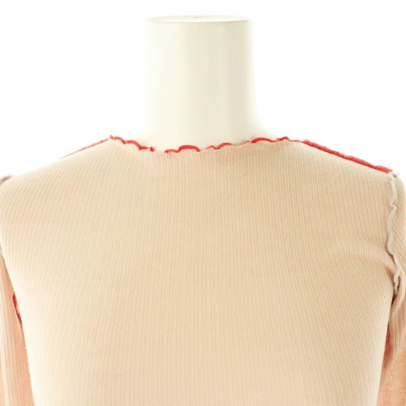 ベースレンジ BASERANGE VEIN LONG SLEEVE カットソー XS ピンク