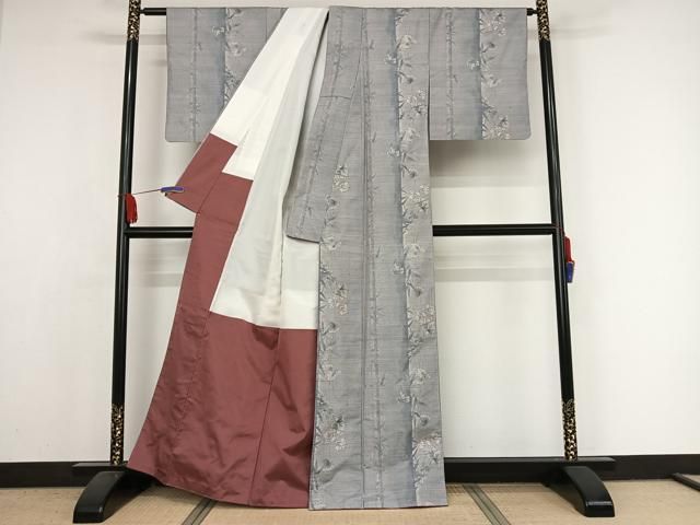 平和屋着物○都喜ヱ門 本場大島紬 白大島 一元7マルキ 夢の
