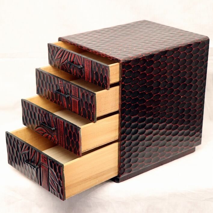 鎌倉彫・小箪笥・No.181022-25・梱包サイズ80 - メルカリ