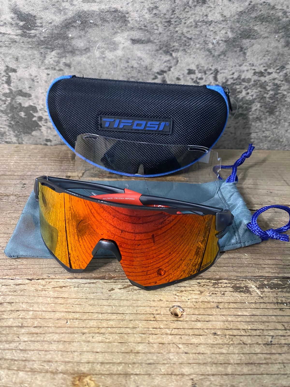 JK070 ティフォージ TIFOSI レールレース アイウェア サングラス クリアレンズ付属