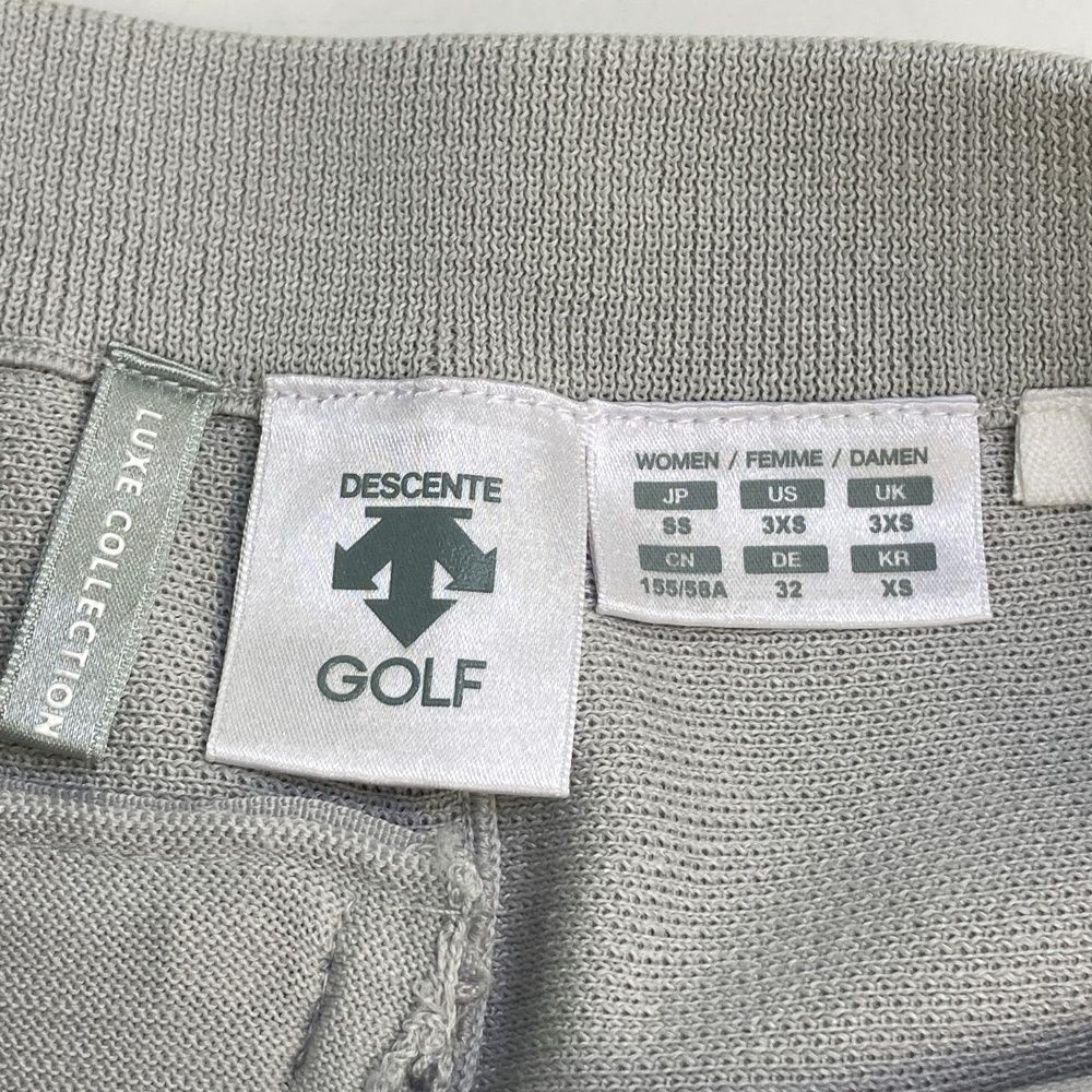 サイズ：SS DESCENTE GOLF デサントゴルフ  ニットスカート  グレー系 [240101477751] ゴルフウェア レディース ストスト サイズ：SS DESCENTE GOLF デサントゴルフ ニットスカート