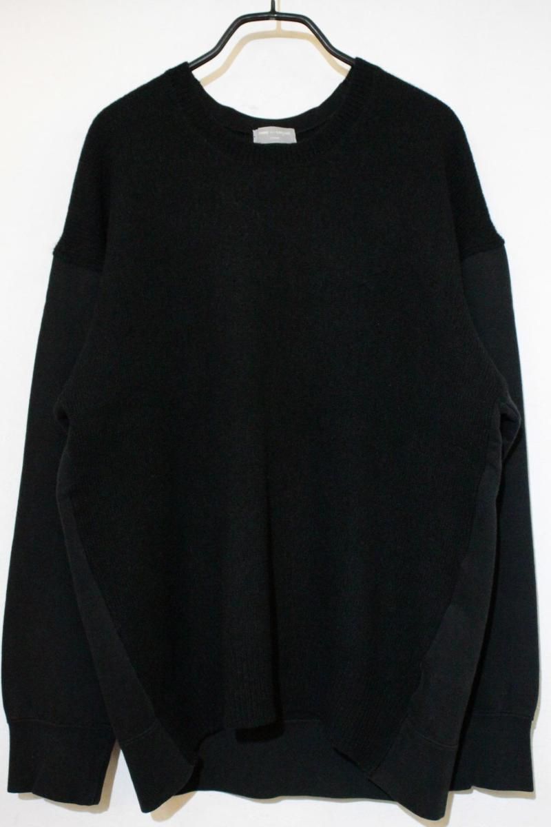 COMME des GARCONS HOMME メンズスウェット COMME des GARCONS HOMME|AD1998|ニット切替|スウェット|黒 ブラック