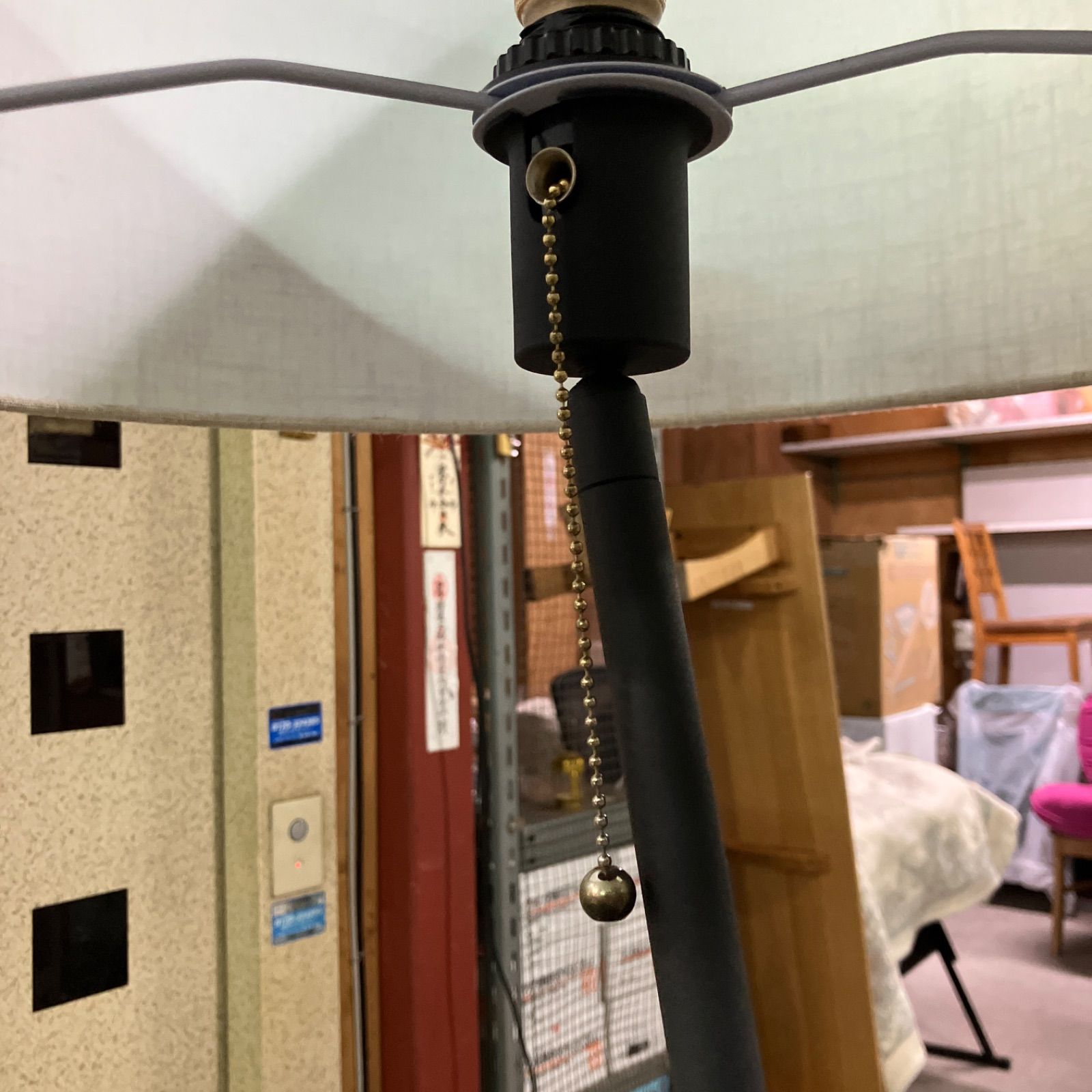 モダン フロアスタンド 照明 サイドテーブルフロアランプ リネン