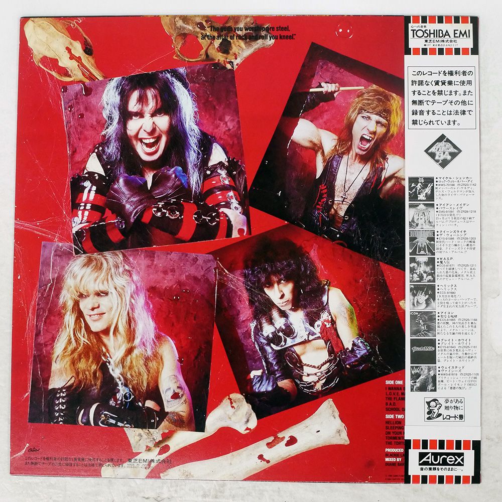専用になります 国内盤 W.A.S.P./SAME/CAPITOL ECS81671 LP